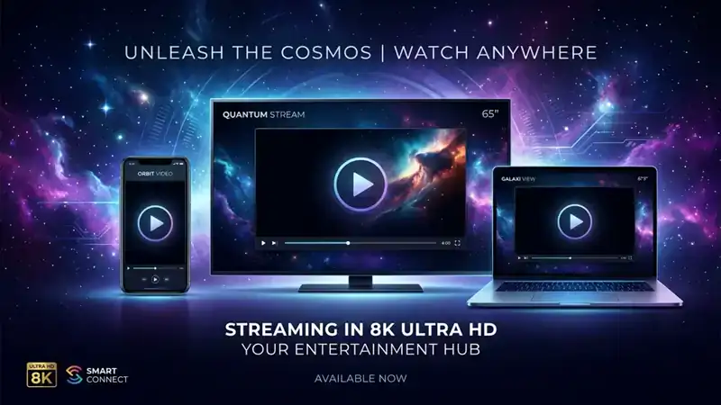 Lecteur Smarters Pro multi-écrans compatible Smart TV, Android, iOS et PC
