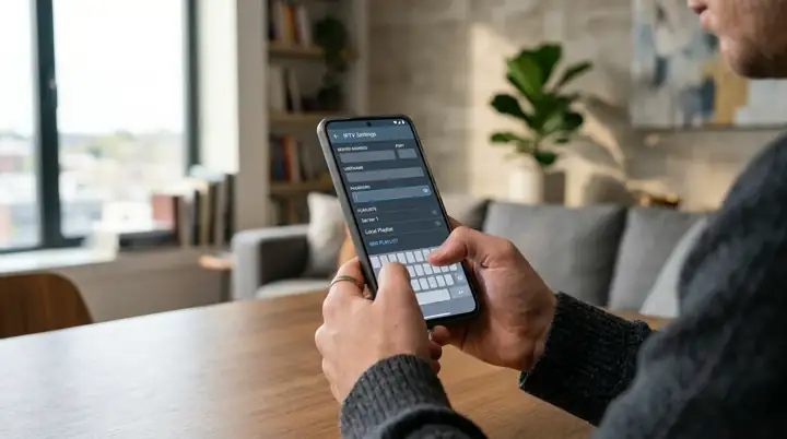 Configuration d'IPTV Smarters Pro sur Android