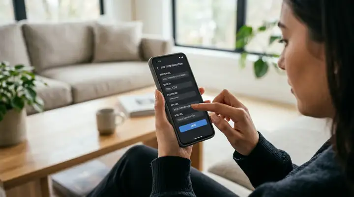 Configuration d'IPTV Smarters Pro sur iPhone
