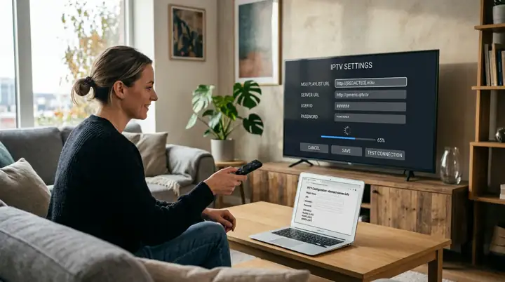 Configuration M3U et Xtream Codes dans IPTV Smarters Pro